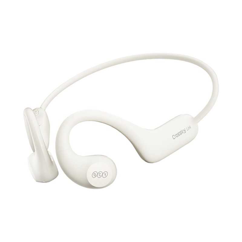 Buy QCY Crossky Link White Open Ear Air Conduction Headphones - BT5.3 - Wireless... in Cyprus, Nicosia, Limassol, Larnaka, Pafos