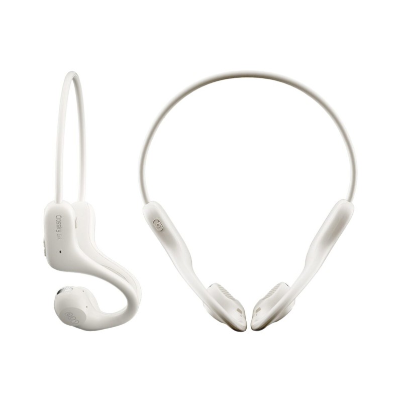 Buy QCY Crossky Link White Open Ear Air Conduction Headphones - BT5.3 - Wireless... in Cyprus, Nicosia, Limassol, Larnaka, Pafos