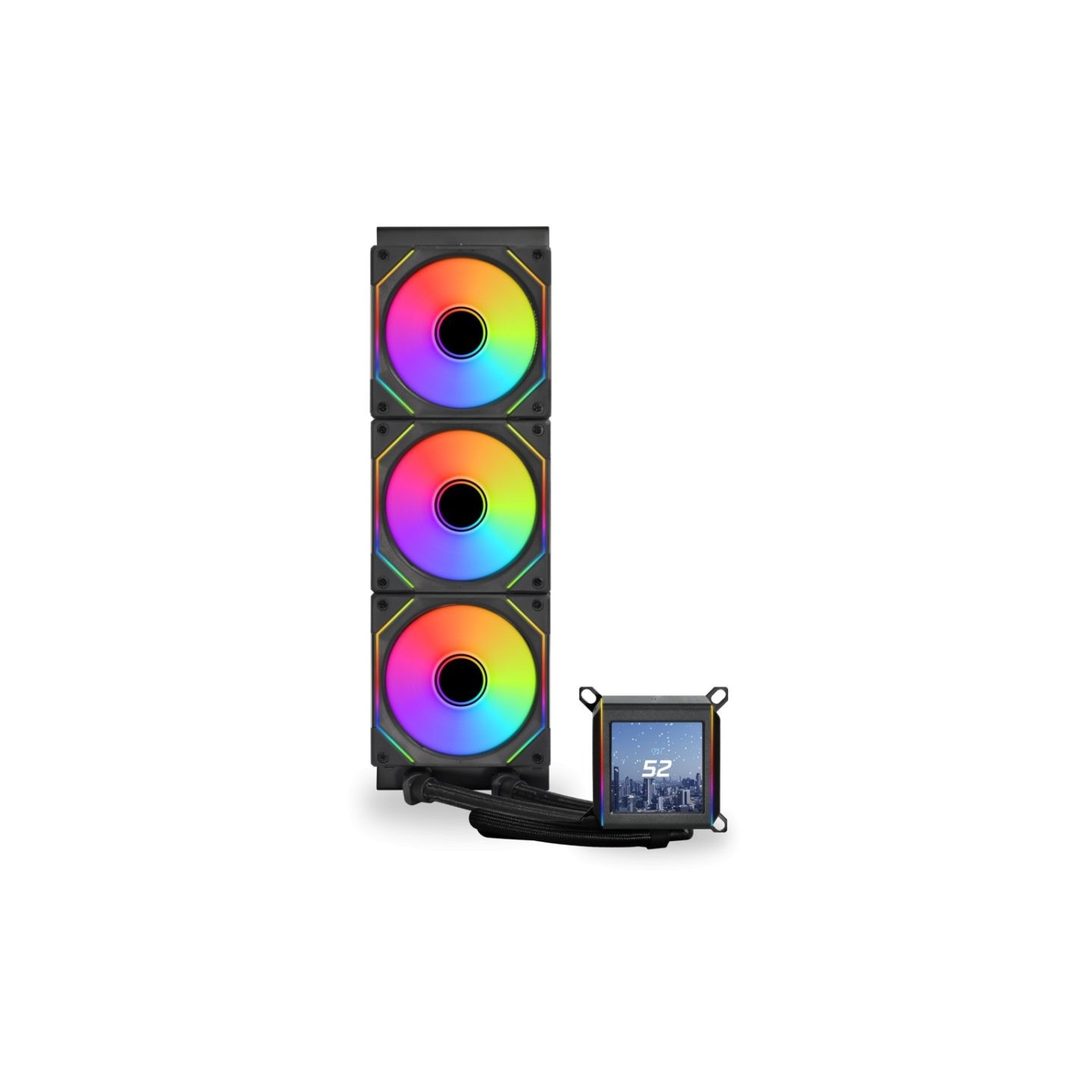 Lian Li Galahad II LCD 360 SL-Infinity Black - 360mm AIO Liquid Cooler (Retail) — Buy in Cyprus with Fast Delivery