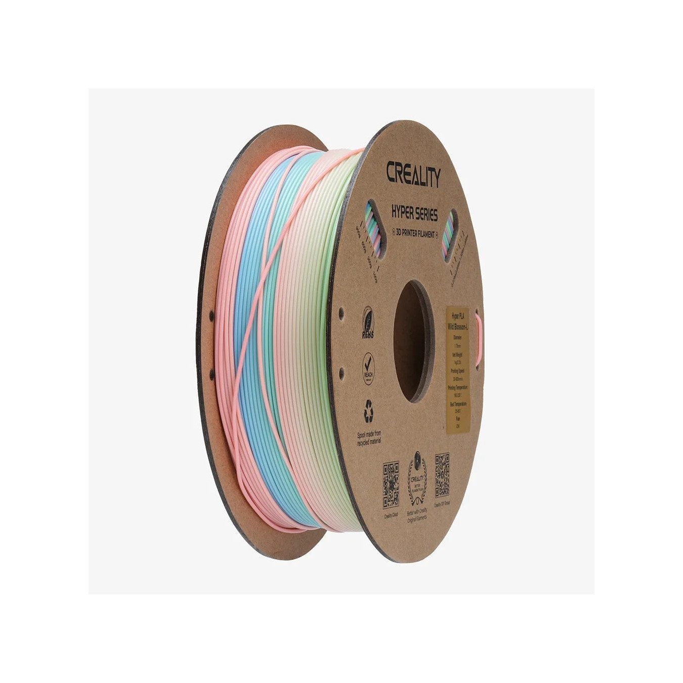 Creality Hyper PLA Rainbow Spring Lake Filament - Rainbow, 1.75mm, 1kg (PLA) — Buy in Cyprus with Fast Delivery