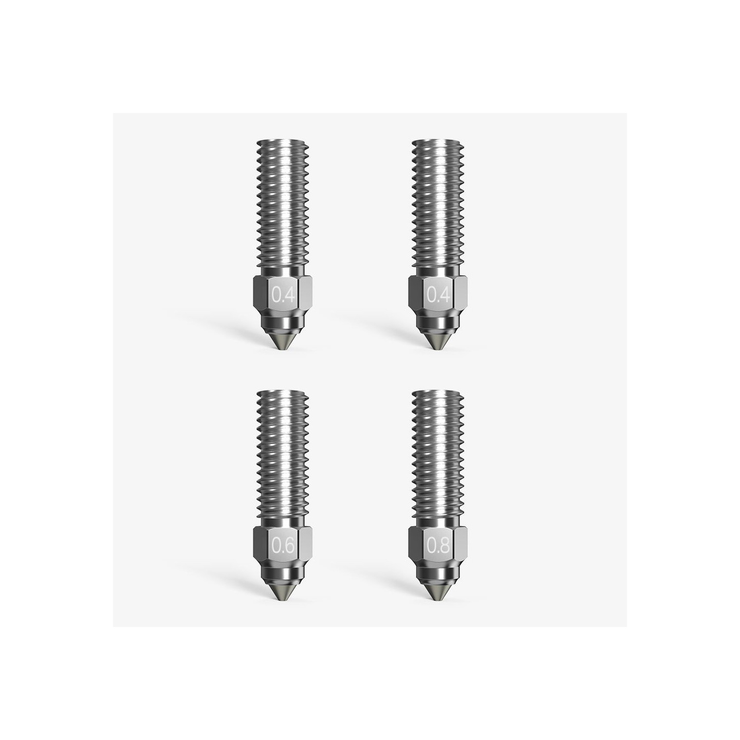 Creality High Flow Nozzle Pack - Ender-3 V3 KE, CR-10 SE, K1 2023, K1 Max 2023 - Copper alloy + Hardened steel, high-flow