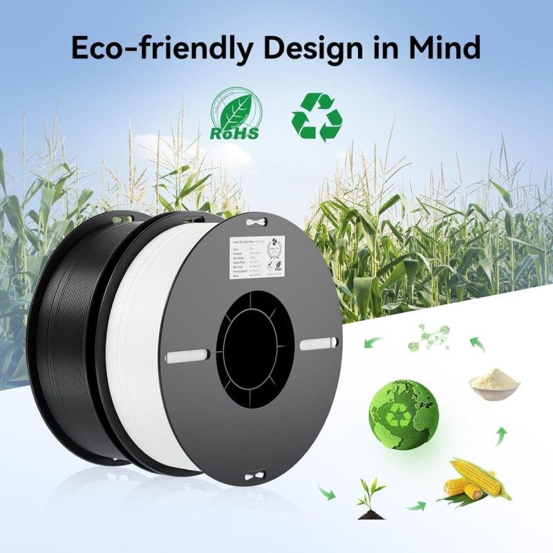 Buy Creality EN-PLA Value Pack - 3301010476 - Black, 1.75mm PLA filament, four s... in Cyprus, Nicosia, Limassol, Larnaka, Pafos