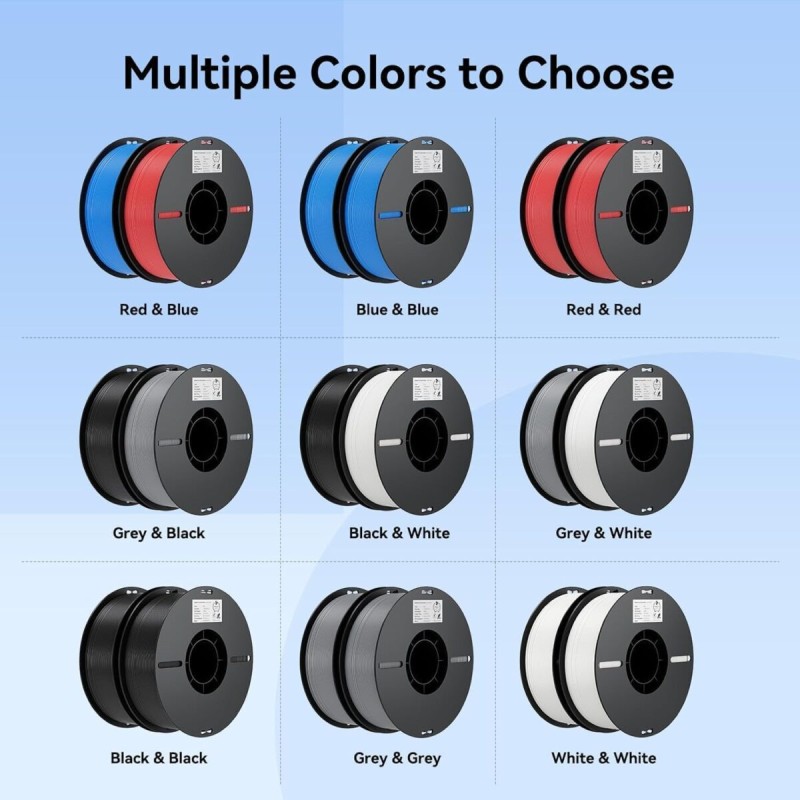 Buy Creality EN-PLA Value Pack - 3301010476 - Black, 1.75mm PLA filament, four s... in Cyprus, Nicosia, Limassol, Larnaka, Pafos