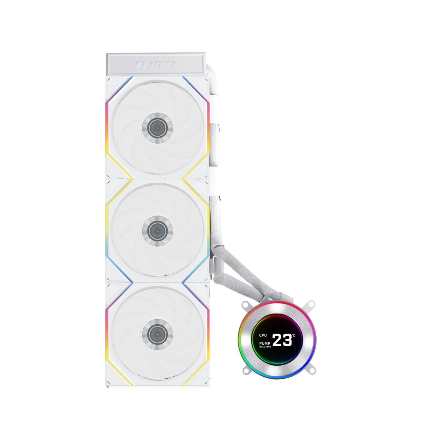 Lian Li HydroShift II LCD-C 360CL White - 360mm AIO LCD 2.1in UNI FAN CL (Boxed) — Buy in Cyprus with Fast Delivery