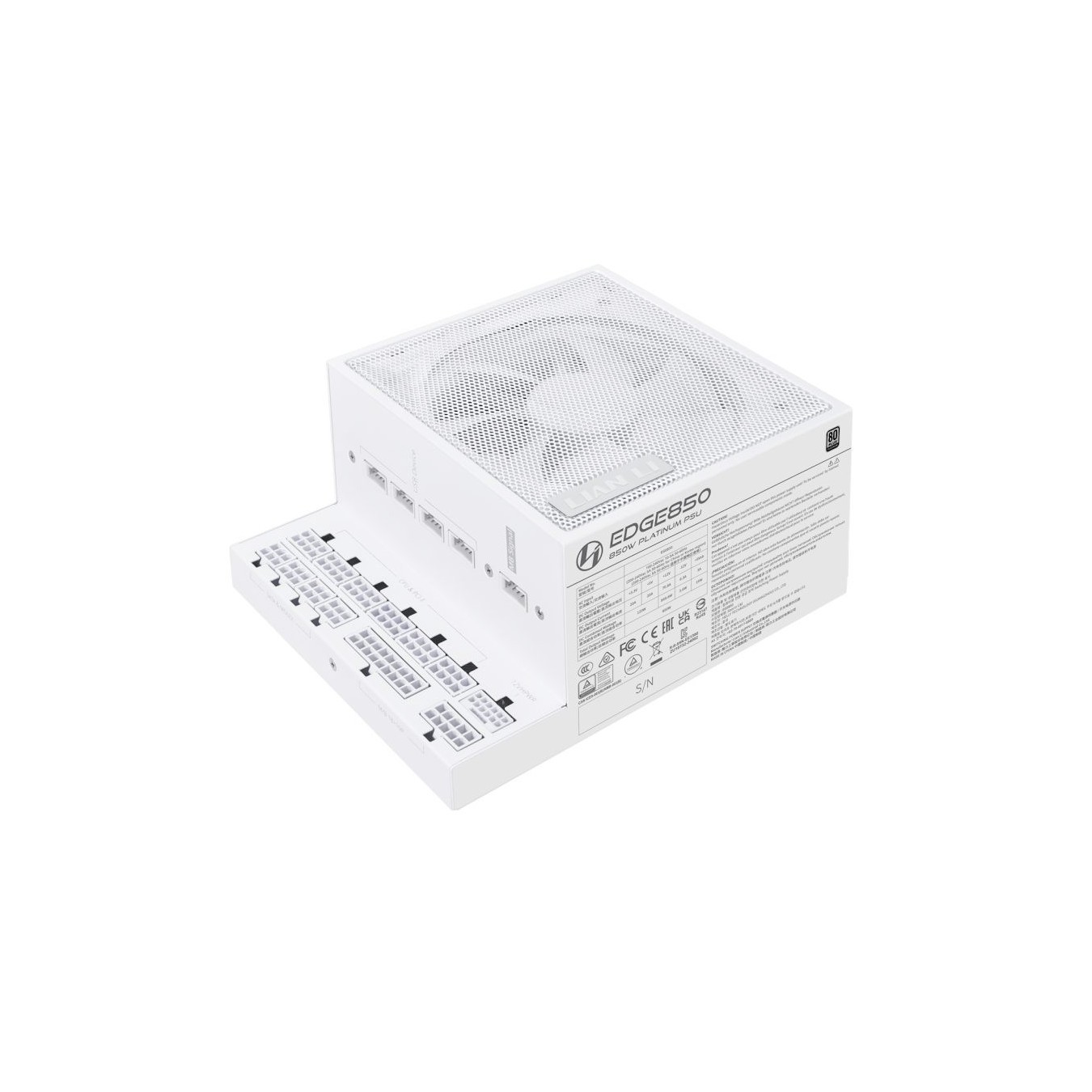 Lian Li Edge 850W – White ATX PSU 80+ Platinum | Armenius Store