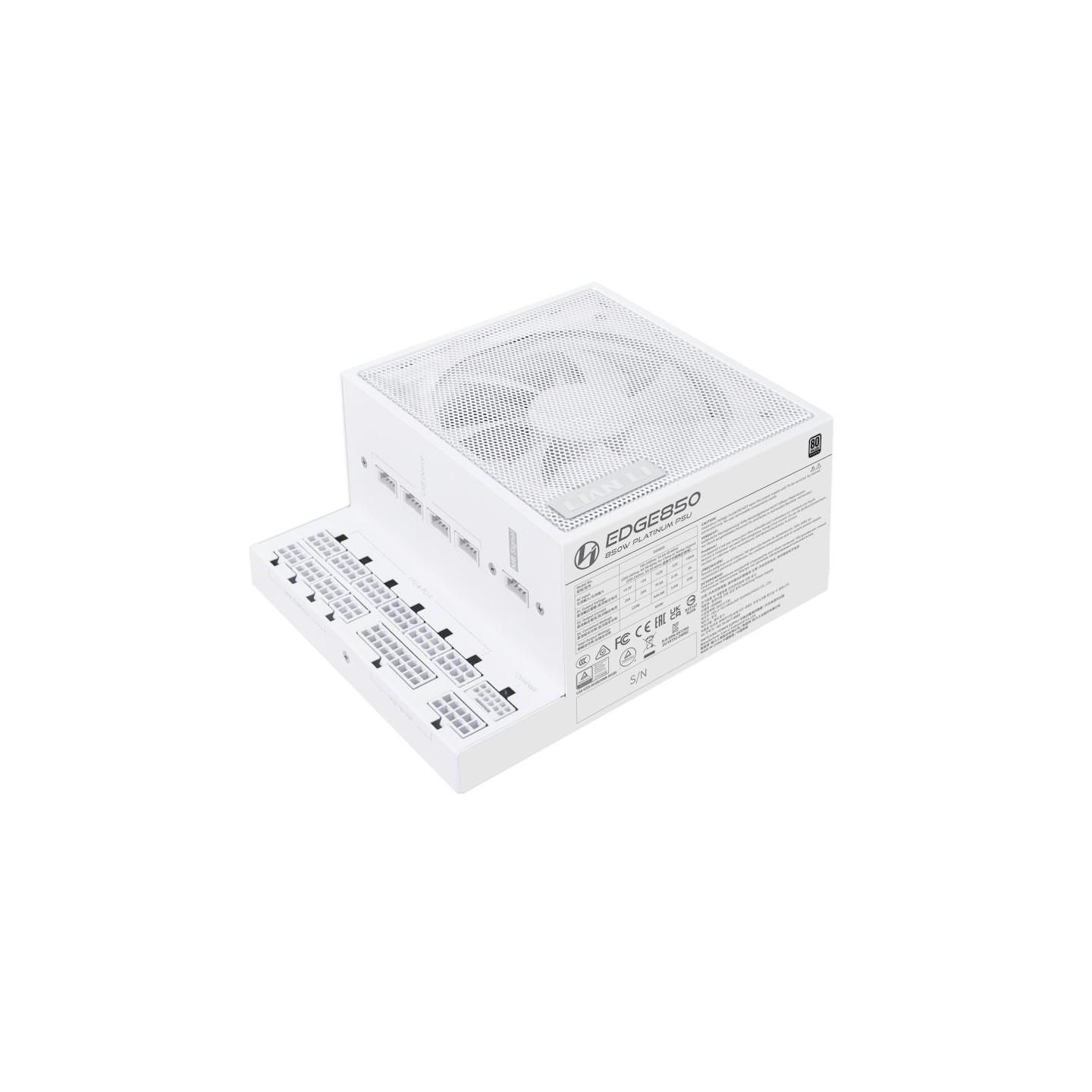 Lian Li Edge 850W White ATX PSU - 80+ Platinum - Fully Modular — Buy in Cyprus with Fast Delivery