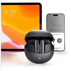 Buy QCY AilyBuds Pro - Black - ANC, TWS, LDAC, 6 mic, A.I. Noise Cancel in Cyprus, Nicosia, Limassol, Larnaka, Pafos