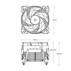 Buy ARCTIC Alpine 17 - Alpine 17 - 95W CPU Cooler for Intel LGA1700 in Cyprus, Nicosia, Limassol, Larnaka, Pafos