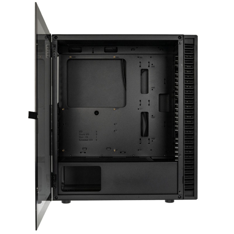 Buy Kolink Observatory HF Glass Midi Tower Case - Mid Tower (Black, No Fans) in Cyprus, Nicosia, Limassol, Larnaka, Pafos