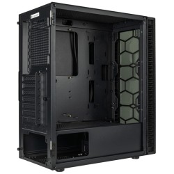 Buy Kolink Observatory HF Glass Midi Tower Case - Mid Tower (Black, No Fans) in Cyprus, Nicosia, Limassol, Larnaka, Pafos
