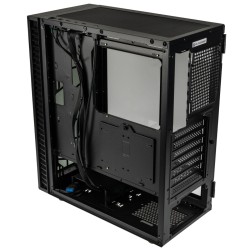 Buy Kolink Observatory HF Glass Midi Tower Case - Mid Tower (Black, No Fans) in Cyprus, Nicosia, Limassol, Larnaka, Pafos