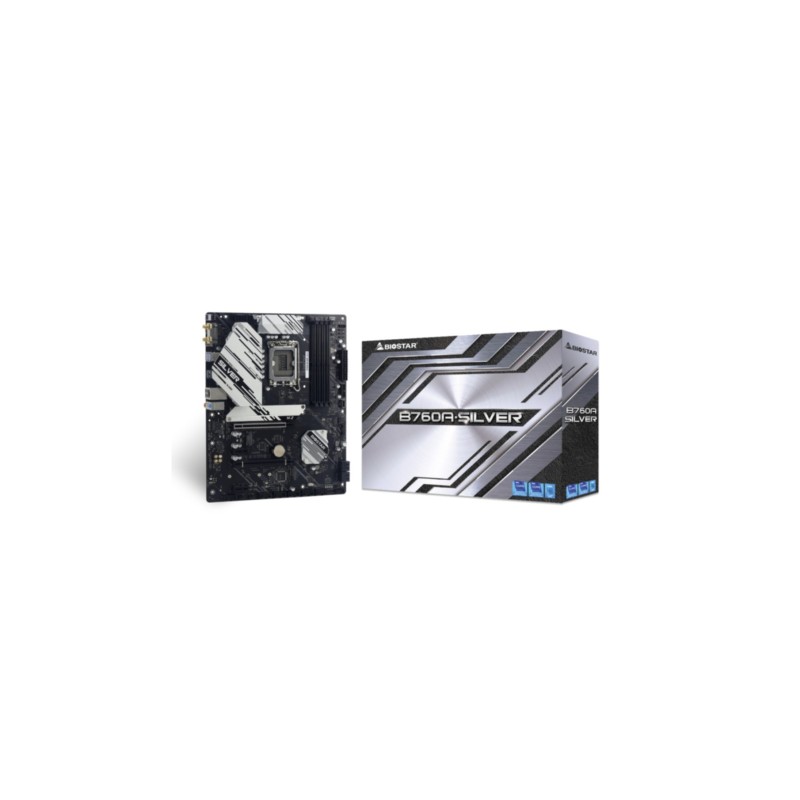 Buy Biostar B760-A Silver - LGA1700 ATX Motherboard - Intel B760, Up to 192GB RA... in Cyprus, Nicosia, Limassol, Larnaka, Pafos