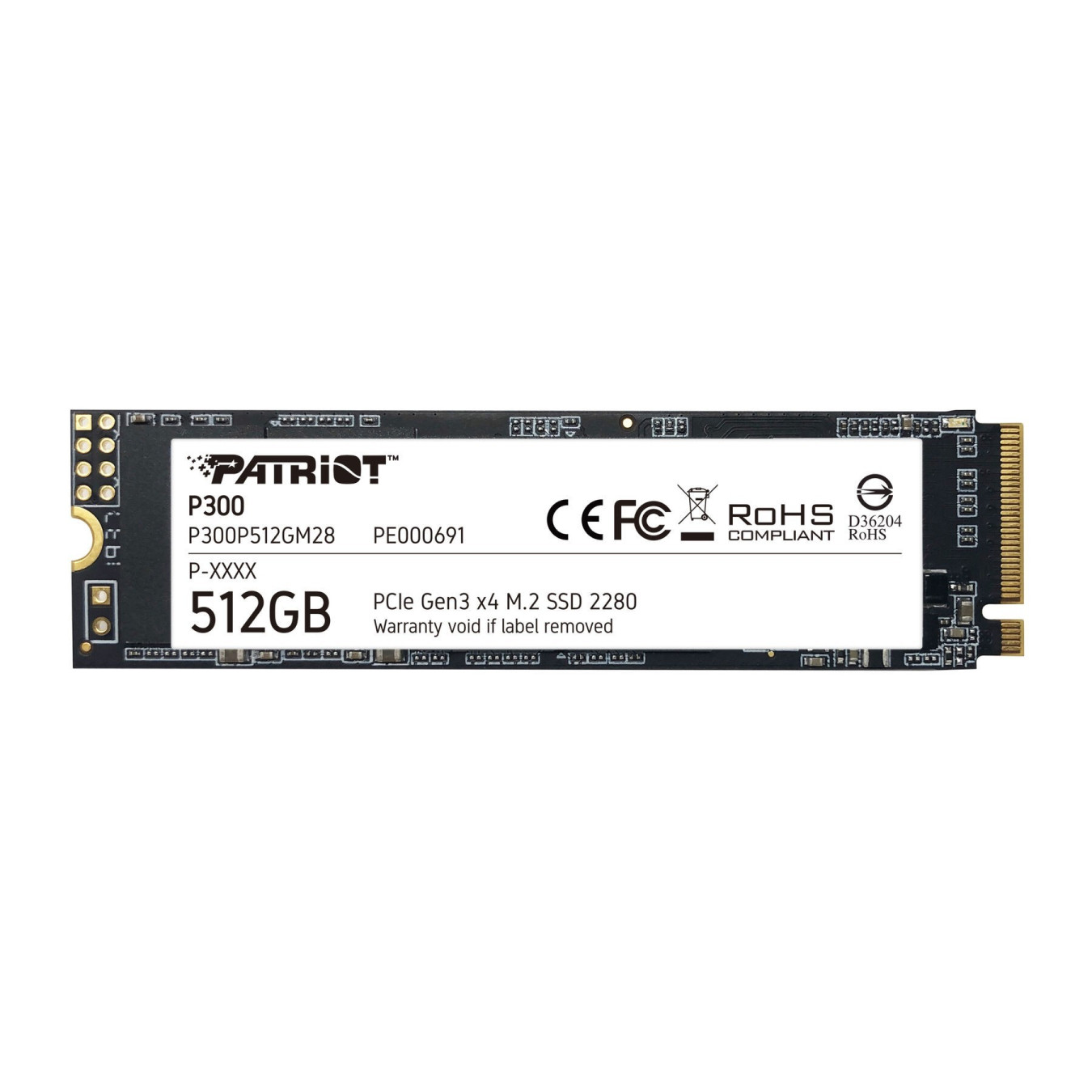 Patriot P300 NVMe SSD - P300P512GM28 - 512GB M.2 2280 PCIe 3.0 x4 (NVMe 1.3) — Buy in Cyprus with Fast Delivery