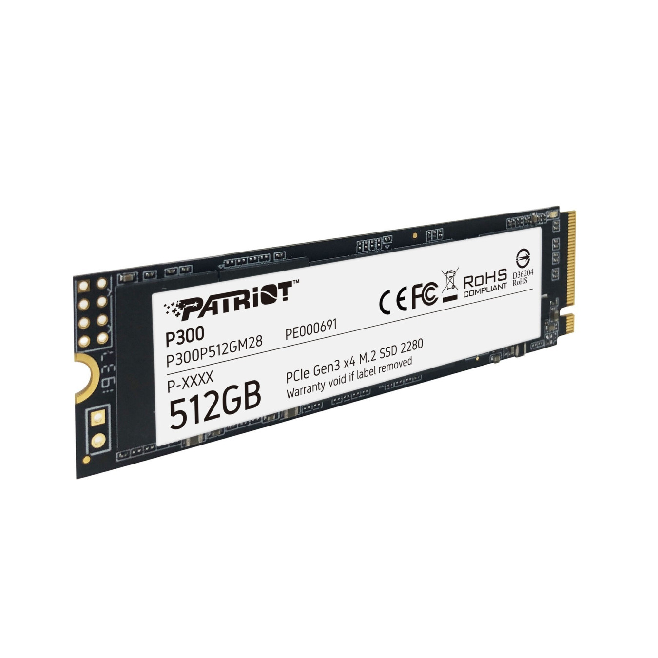 Patriot P300 NVMe SSD - P300P512GM28 - 512GB M.2 2280 PCIe 3.0 x4 (NVMe 1.3) — Buy in Cyprus with Fast Delivery
