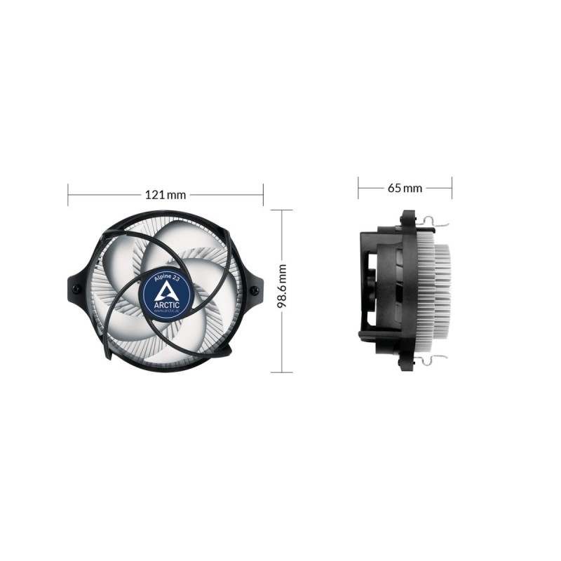 Buy Arctic Alpine 23 - 23 - 95W CPU Cooler for AM4 Socket in Cyprus, Nicosia, Limassol, Larnaka, Pafos