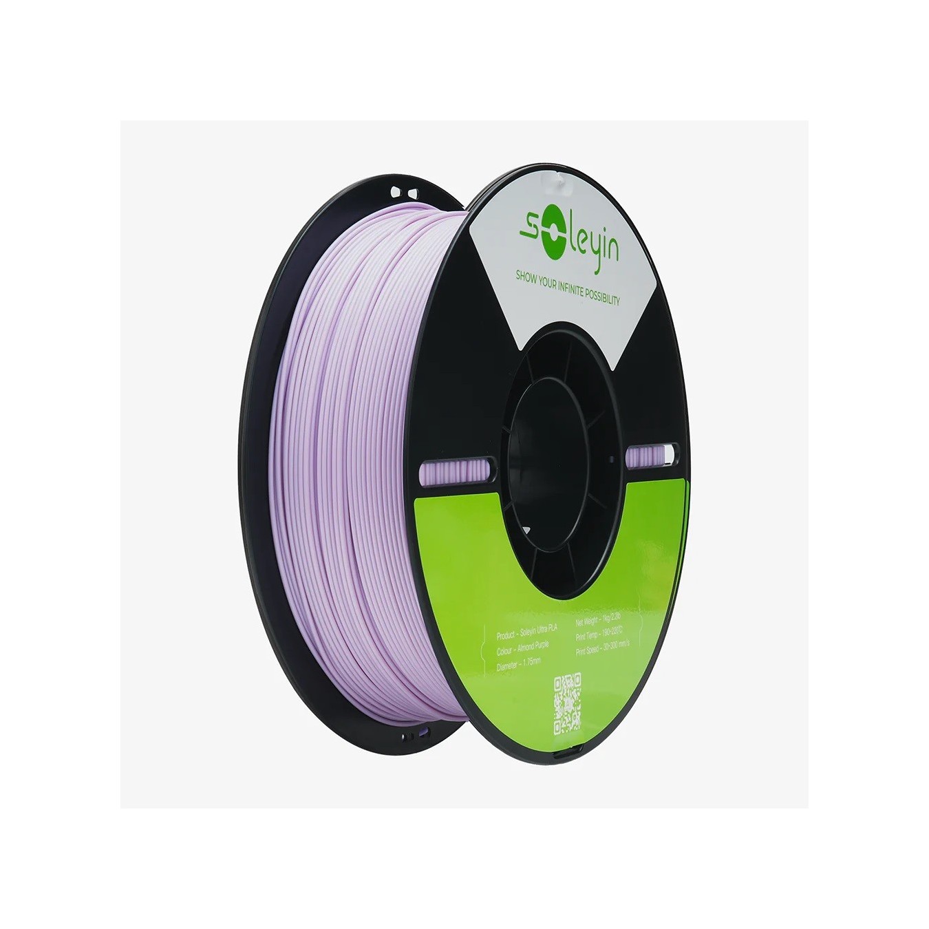 Creality Soleyin Ultra PLA Filament Macaron Purple (Almond Purple) 1.75 mm - 1 kg Spool — Buy in Cyprus with Fast Delivery