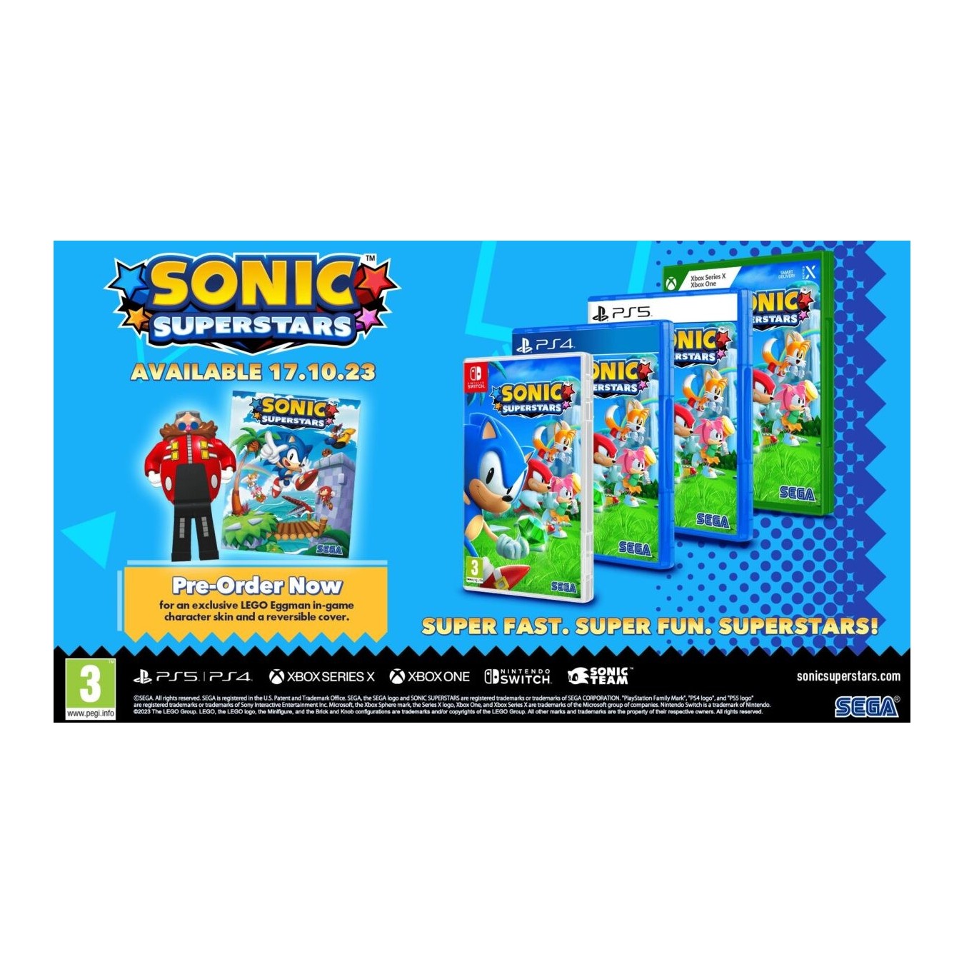 Sonic Superstars Switch - Nintendo Switch - High-speed 2D/3D Sonic action — Buy in Cyprus with Fast Delivery