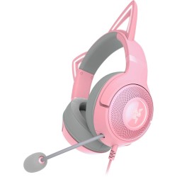 Razer Kraken Kitty V2 Quartz RGB USB 7.1 Gaming Headset w/ Kitty Ears - PC PS5 Switch (Boxed)