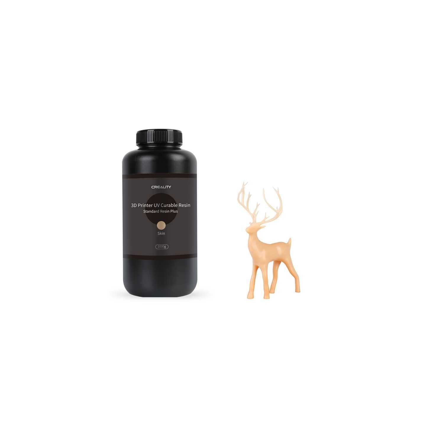 Creality Standard Resin Plus - 1kg Flesh-colored Rigid Resin for LCD/DLP 3D Printers - Characteristics (Color: Flesh)
