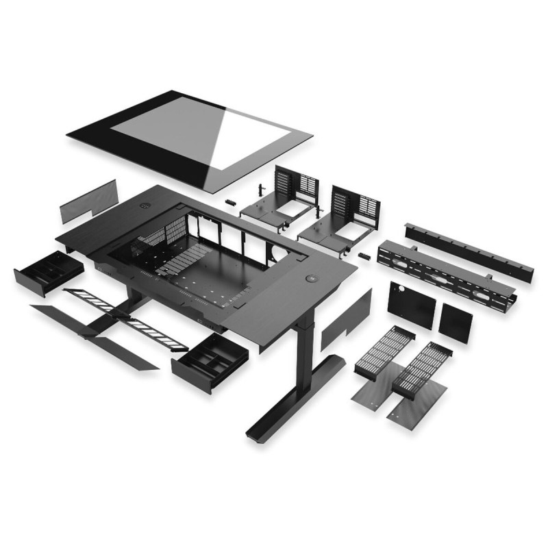 Buy Lian Li DK07X Motorised Standing Desk Station - DK07X - E-ATX-x2 PC Desk for... in Cyprus, Nicosia, Limassol, Larnaka, Pafos