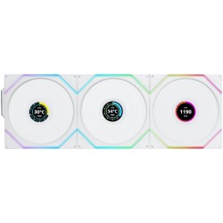 Buy Lian Li UNI FAN TL-LCD Wireless 120 Case Fan - TL-LCD - White, 3x120mm with ... in Cyprus, Nicosia, Limassol, Larnaka, Pafos