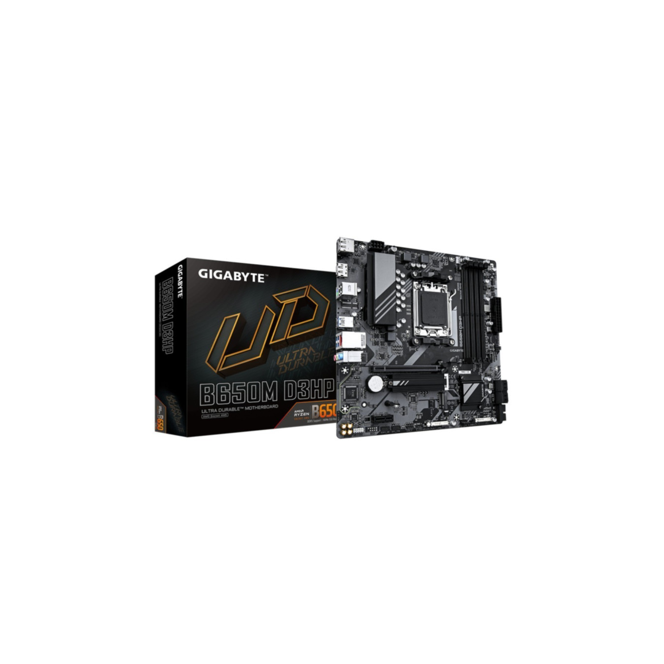 Gigabyte GA-B650M D3HP - AM5 Micro-ATX B650 Motherboard, DDR5 4x64GB (256GB), 2x M.2, 2.5Gb LAN, HDMI 2.1