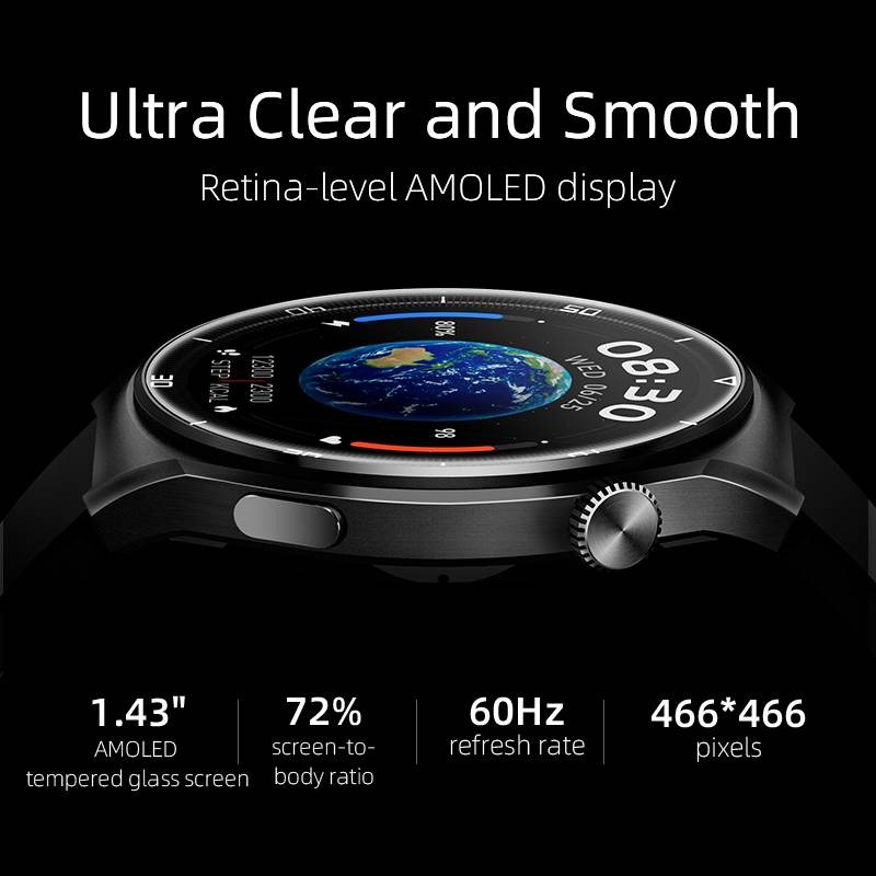 Buy QCY Watch GT2 S3 Gray - GT2 S3 - 1.43-inch AMOLED, 466x466, 60Hz, Bluetooth ... in Cyprus, Nicosia, Limassol, Larnaka, Pafos
