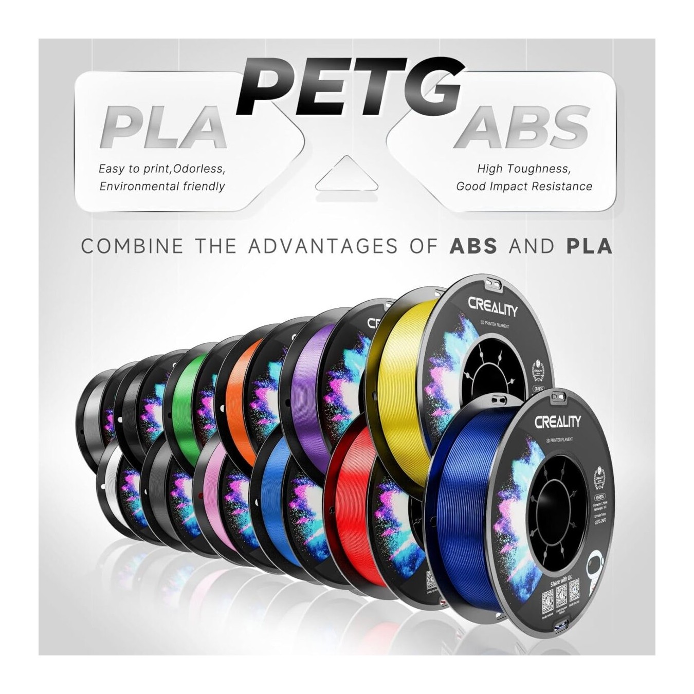 Creality CR-PETG Purple 3D Printer Filament - CR-PETG - Purple, 1.75mm, Glossy — Buy in Cyprus with Fast Delivery