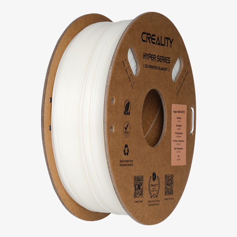 Buy Creality Hyper ABS White 1.75mm Filament - 1 kg Spool in Cyprus, Nicosia, Limassol, Larnaka, Pafos