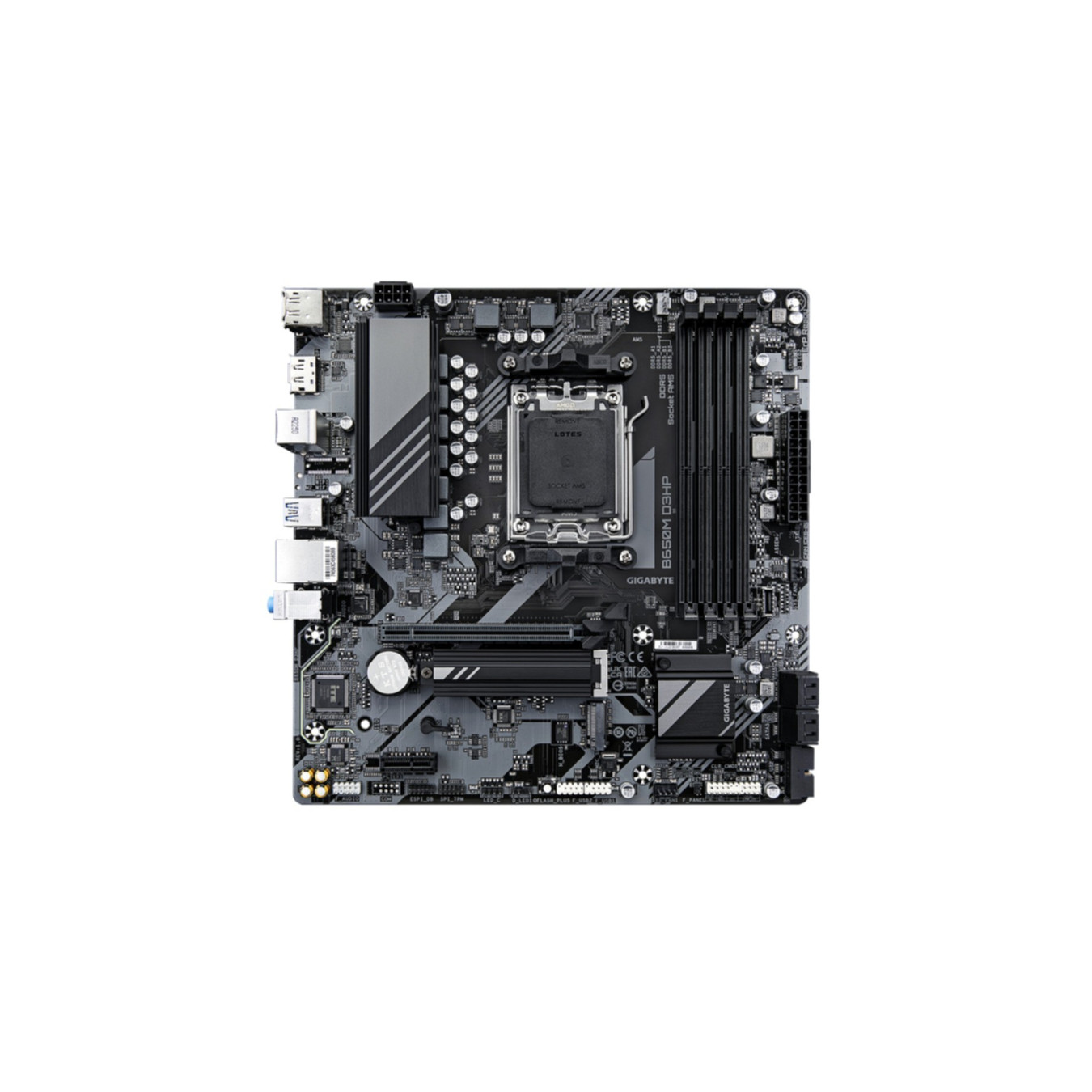 Gigabyte GA-B650M D3HP - AM5 Micro-ATX B650 Motherboard, DDR5 4x64GB (256GB), 2x M.2, 2.5Gb LAN, HDMI 2.1