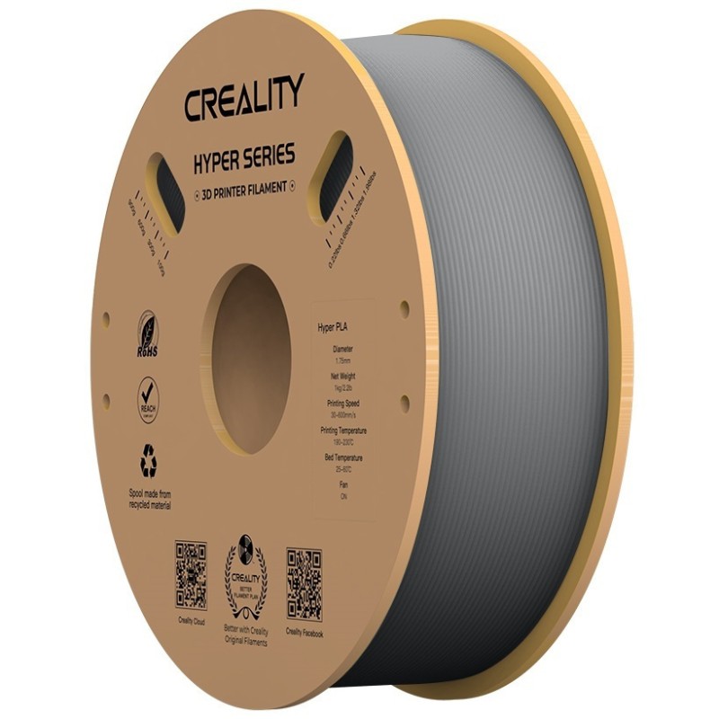 Buy Creality Hyper PLA Grey 3D Printer Filament - 3301010340 - Grey, 1.75mm, 1 k... in Cyprus, Nicosia, Limassol, Larnaka, Pafos