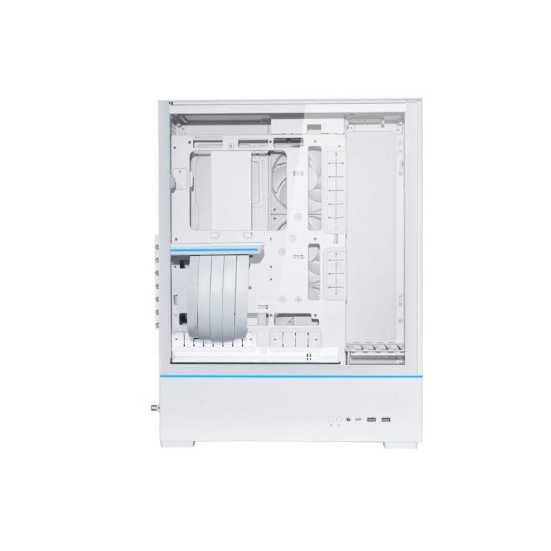LIAN LI SUP01 White - 45L Vertical ATX PC Case w/ 3x120mm ARGB Fans (Boxed) — Buy in Cyprus with Fast Delivery
