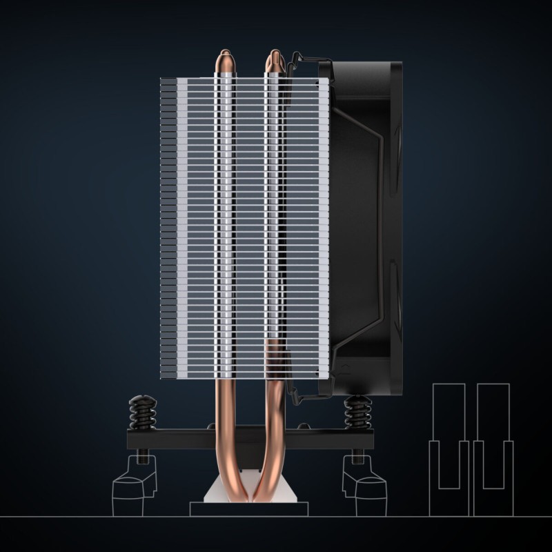 Buy Arctic Freezer 8A CO - CPU Cooler AMD AM5/AM4 - Direct-Touch, 2x120mm Fans, ... in Cyprus, Nicosia, Limassol, Larnaka, Pafos