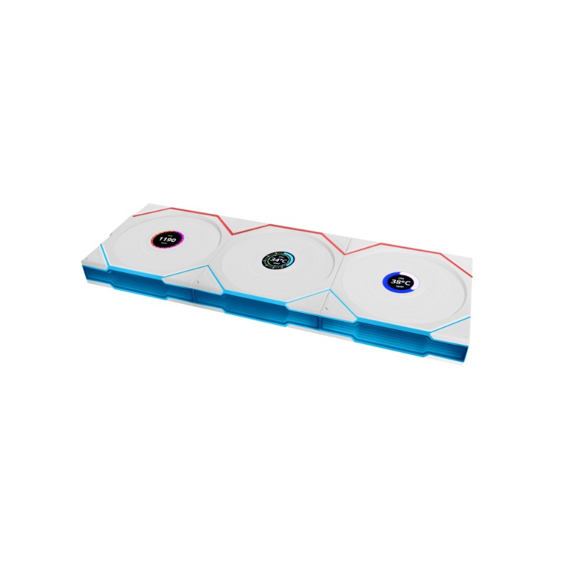 Buy Lian Li UNI FAN TL-LCD Wireless Reverse 120 White - TL-LCD - White, 3x120mm,... in Cyprus, Nicosia, Limassol, Larnaka, Pafos