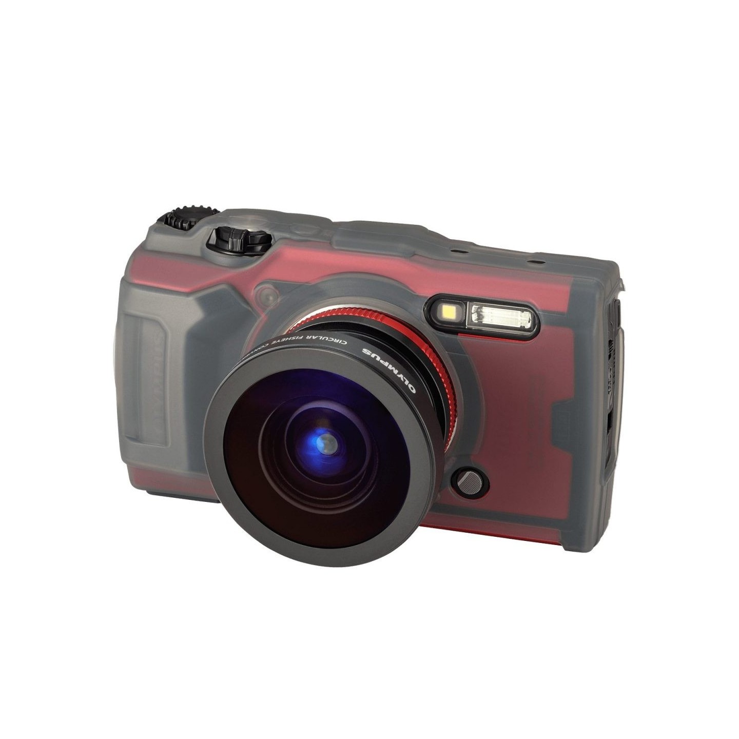 Fisheye Converter for Olympus TG-1 to TG-6 - FCON-T02 - Circular/Full-frame fisheye, waterproof to 15 m