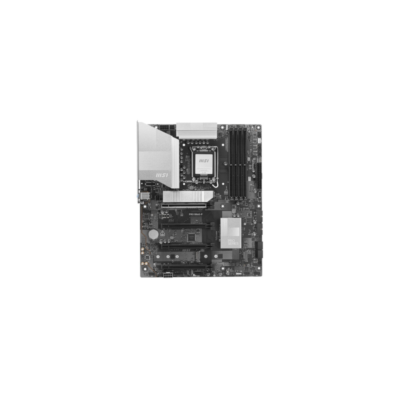 MSI PRO B860-P - LGA 1851 ATX Motherboard - Intel B860, DDR5 up to 256GB, 3x M.2, 5Gb LAN, RGB, Black