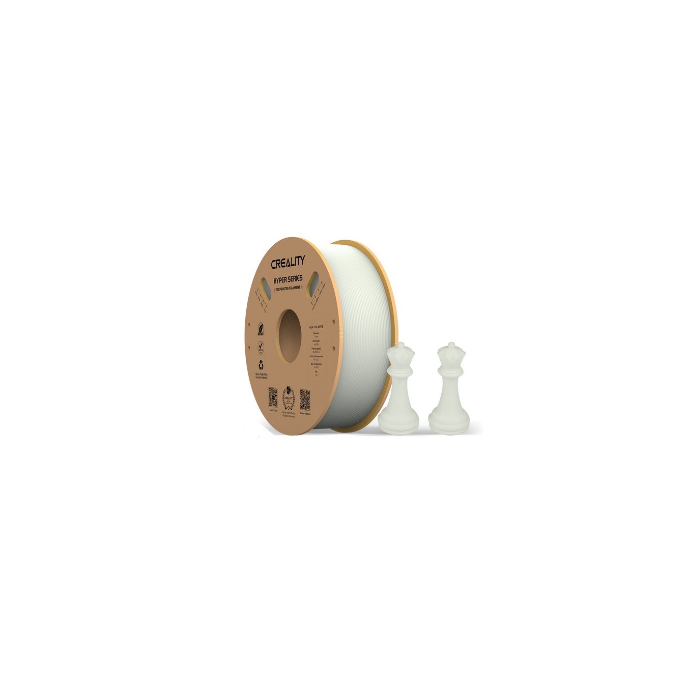 Creality Hyper PLA Filament White - 1 kg Spool - 1.75 mm, High-Speed — Buy in Cyprus with Fast Delivery