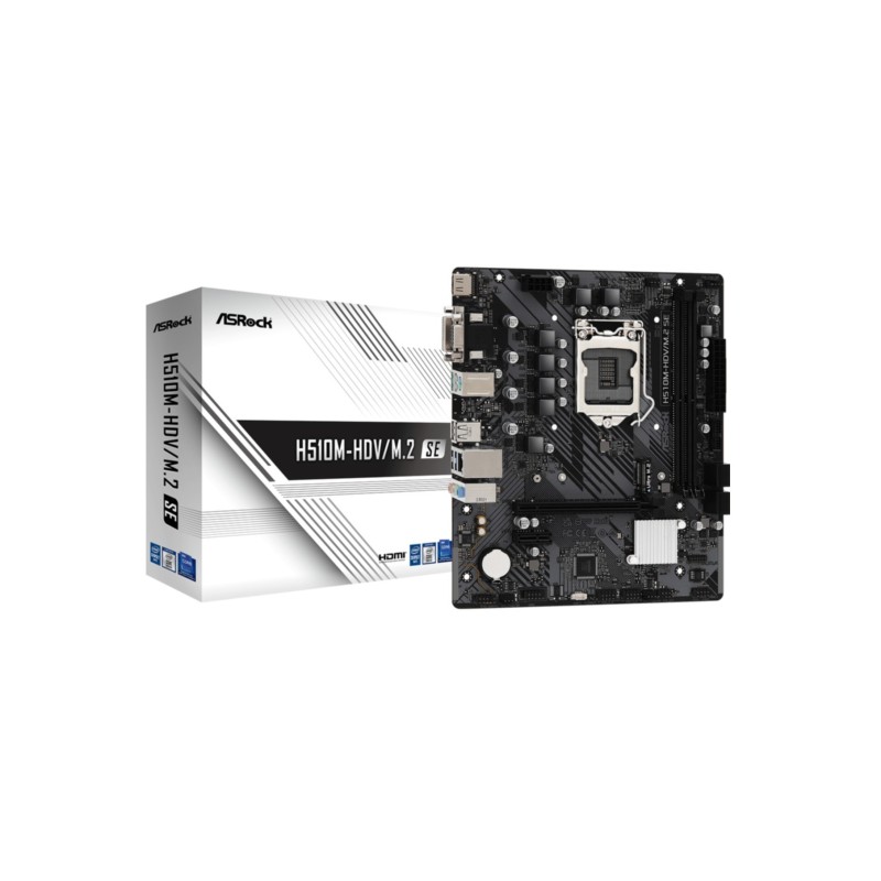 ASRock H510M-HDV/M.2 SE LGA1200 Micro-ATX Motherboard DDR4 (Boxed) — Buy in Cyprus with Fast Delivery