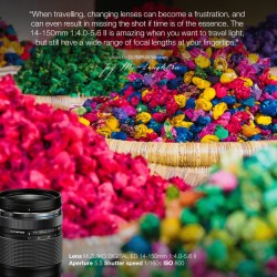 Buy Olympus M.Zuiko Digital 14-150mm F4-5.6 II Lens - EZ-M1415-2 - Black, MFT Mount in Cyprus, Nicosia, Limassol, Larnaka, Pafos