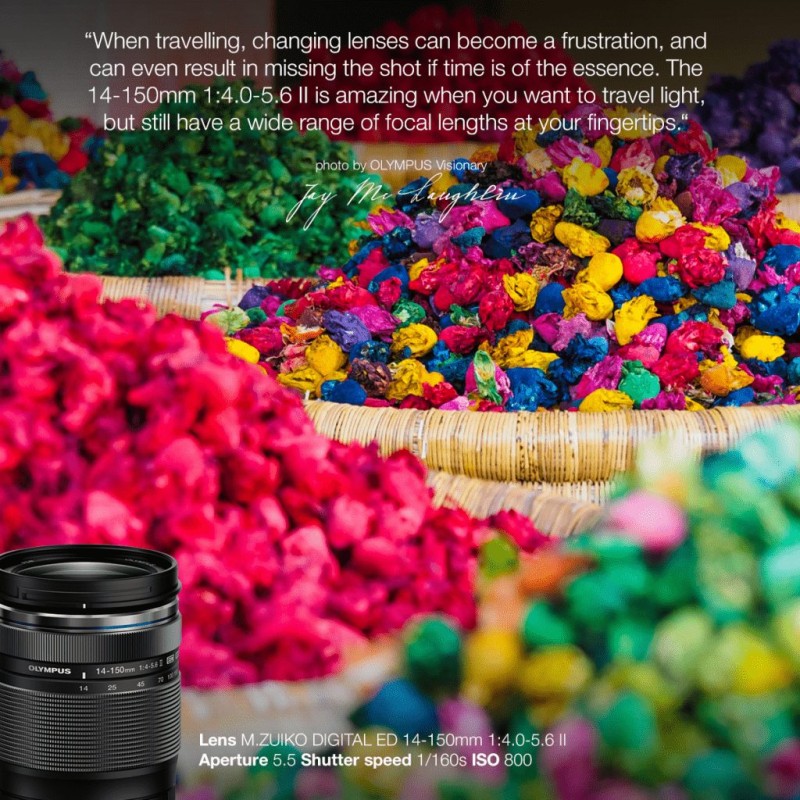 Buy Olympus M.Zuiko Digital 14-150mm F4-5.6 II Lens - EZ-M1415-2 - Black, MFT Mount in Cyprus, Nicosia, Limassol, Larnaka, Pafos