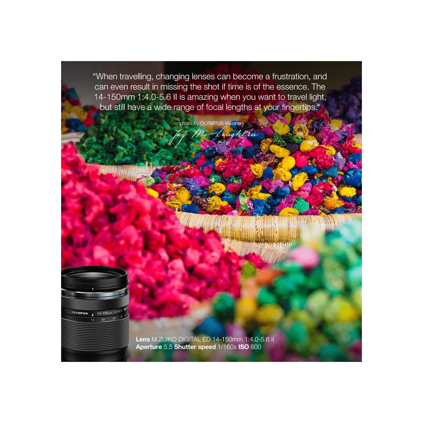 Olympus M.Zuiko Digital 14-150mm F4-5.6 II Lens - EZ-M1415-2 - Black, MFT Mount — Buy in Cyprus with Fast Delivery