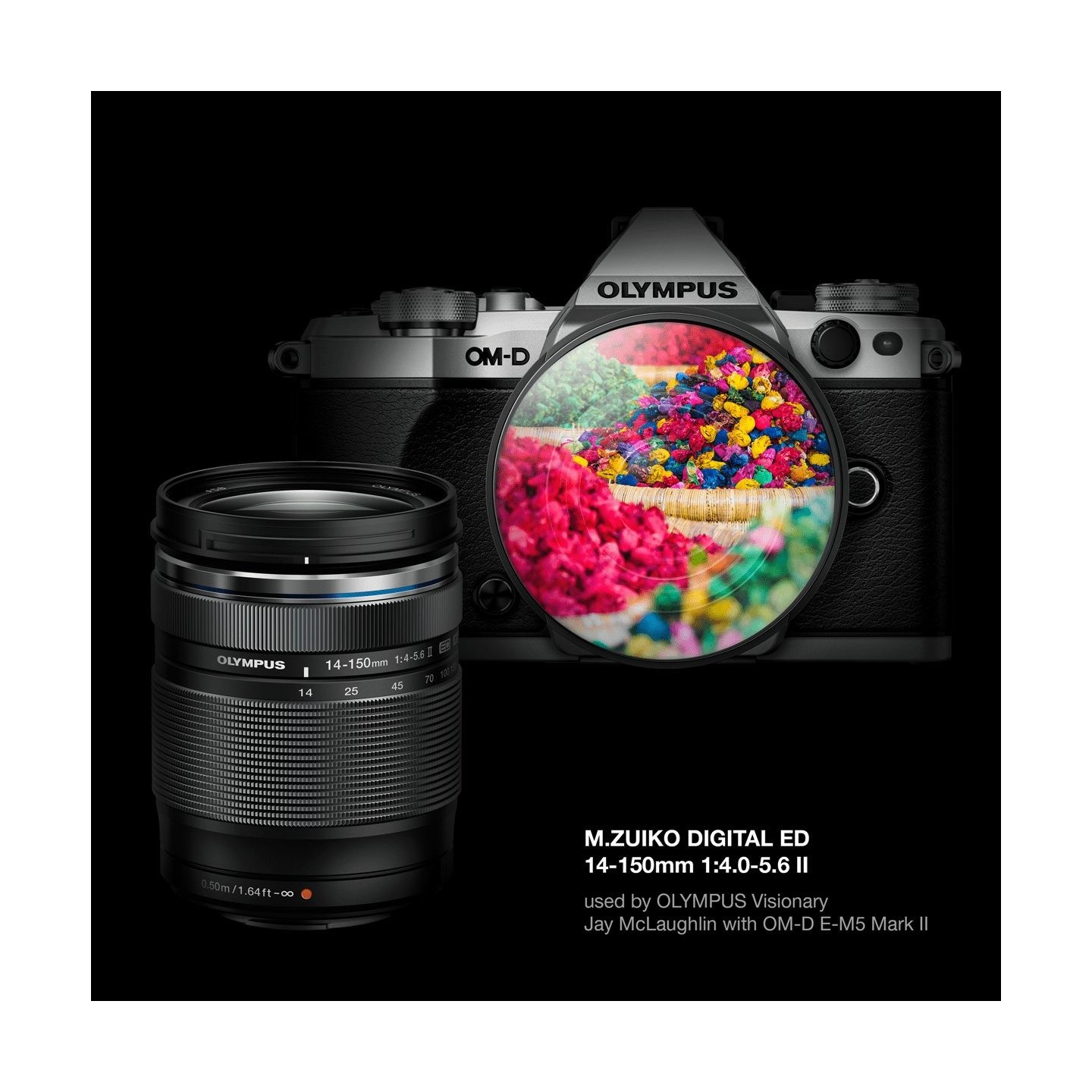 Olympus M.Zuiko Digital 14-150mm F4-5.6 II Lens - EZ-M1415-2 - Black, MFT Mount — Buy in Cyprus with Fast Delivery