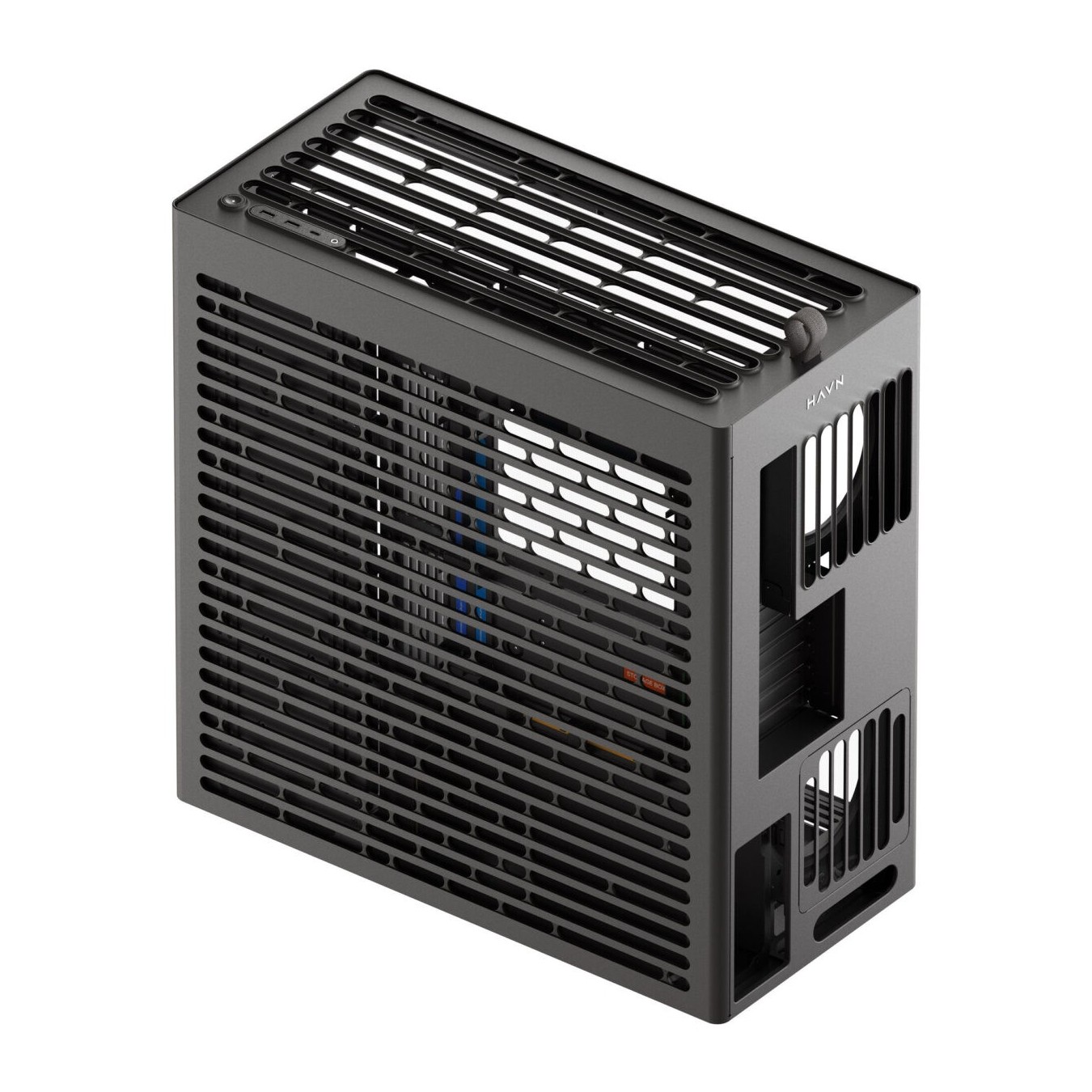 HAVN HS 420 VGPU Black Premium Midi Tower Case - HS 420 - Vertical GPU Support — Buy in Cyprus with Fast Delivery