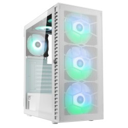Kolink Observatory HF Mesh ARGB Midi Tower Case - White - 6 ARGB Fans (Boxed) — Buy in Cyprus with Fast Delivery