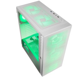 Kolink Observatory HF Mesh ARGB Midi Tower Case - White - 6 ARGB Fans (Boxed) — Buy in Cyprus with Fast Delivery