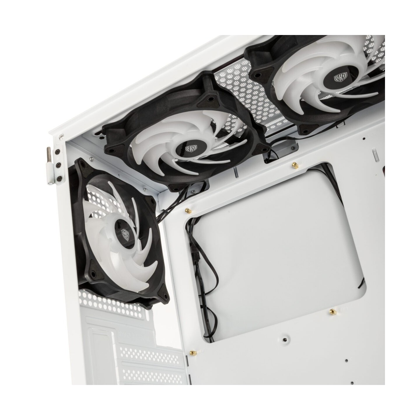 Kolink Observatory HF Mesh ARGB Midi Tower Case - White - 6 ARGB Fans (Boxed) — Buy in Cyprus with Fast Delivery