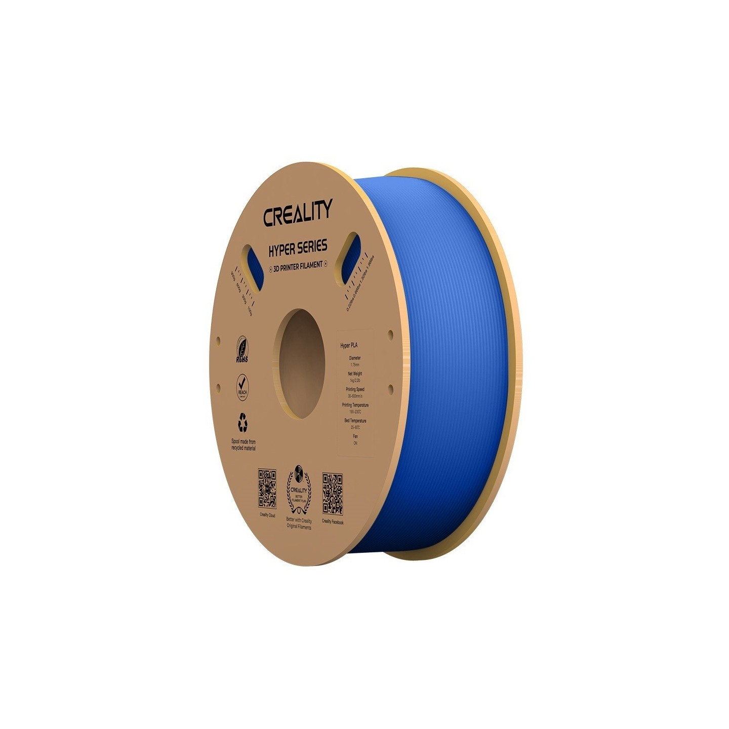 Creality Hyper PLA Blue Filament 1.75mm - 1 kg Spool — Buy in Cyprus with Fast Delivery