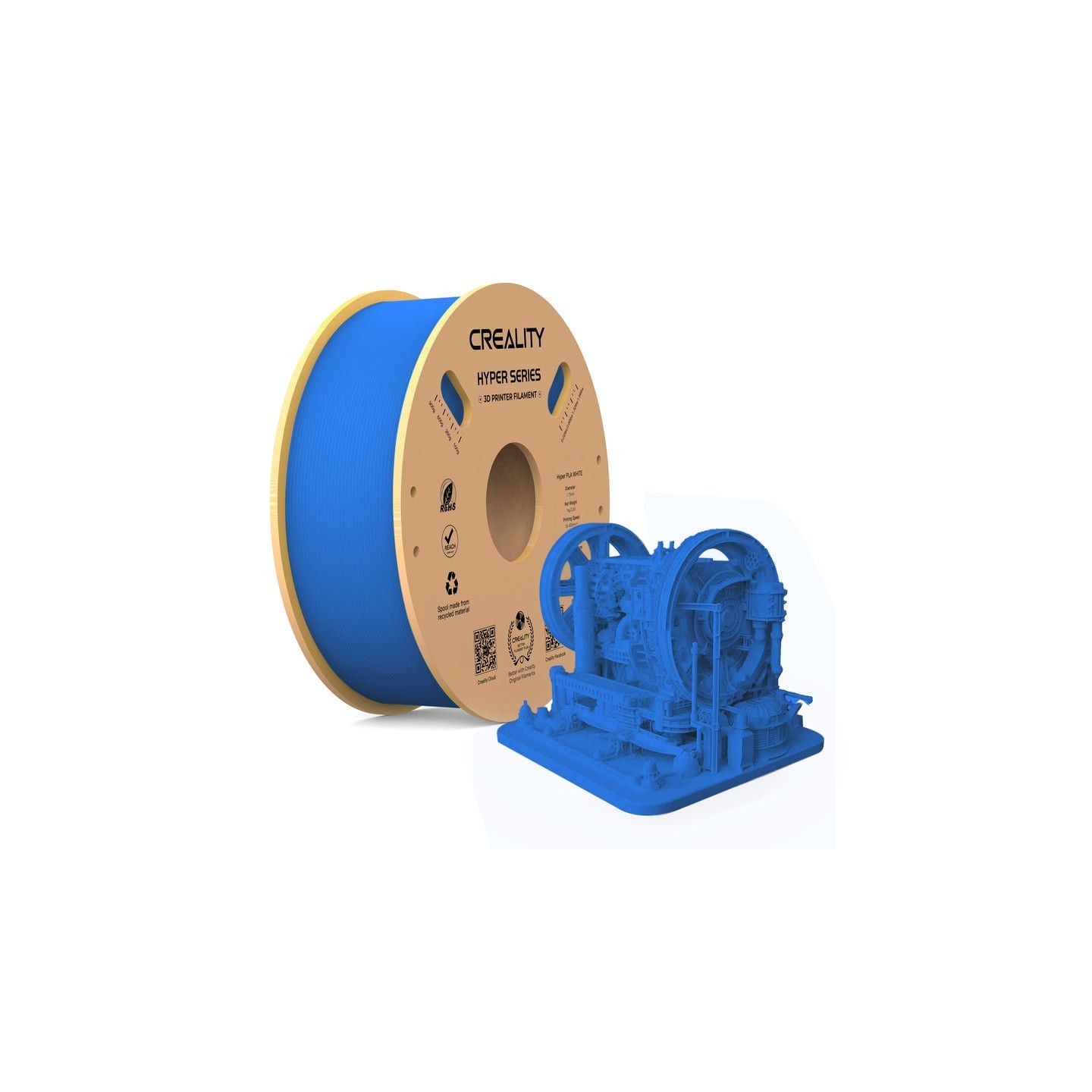 Creality Hyper PLA Blue Filament 1.75mm - 1 kg Spool — Buy in Cyprus with Fast Delivery