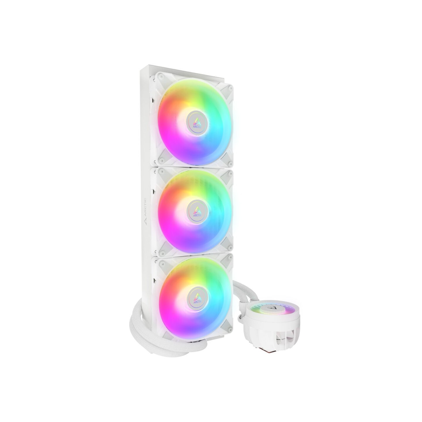 Arctic Liquid Freezer III Pro 420 A-RGB - 420mm AIO CPU Cooler, 3x140mm P14 Pro, White (Boxed)