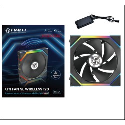 Lian Li UNIFAN SL Wireless 120 Reverse Black - 120mm ARGB Case Fan (Boxed) — Buy in Cyprus with Fast Delivery